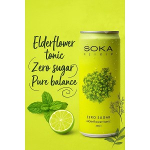SOKA ELIXIR ELDERFLOWER TONIC 24 X 0.33L -  | Pravalia cu licori.